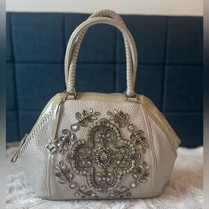 BRIGHTON RARE SNAKE EMBOSSED
SHOULDER BAG